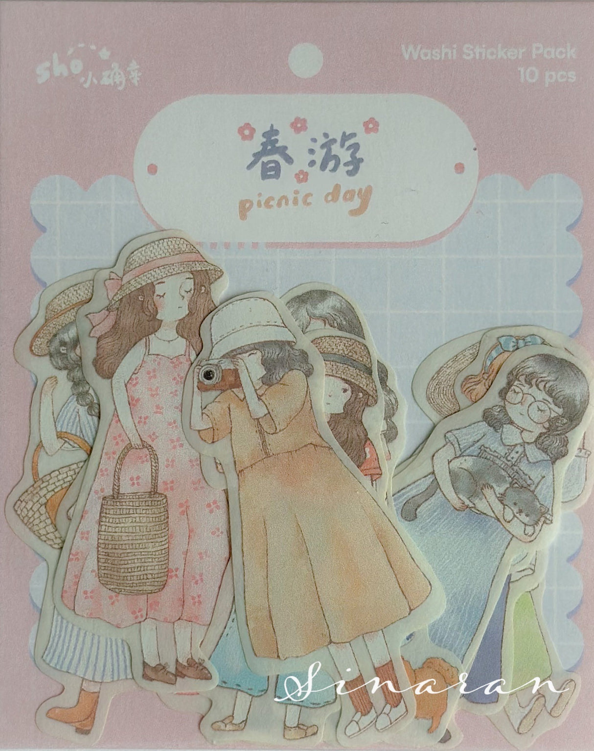 shō Little Happiness Washi Sticker Pack - Picnic Day