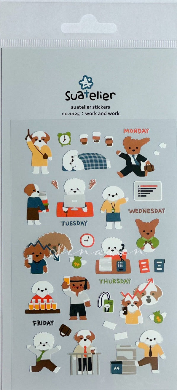 Suatelier Stickers - work and work