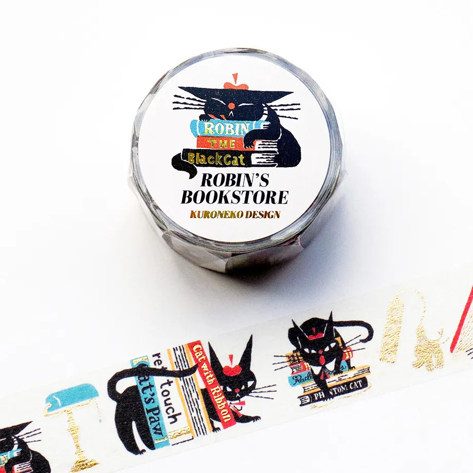Cozyca x Aiko Fukawa Washi Tape: Robin's Bookstore
