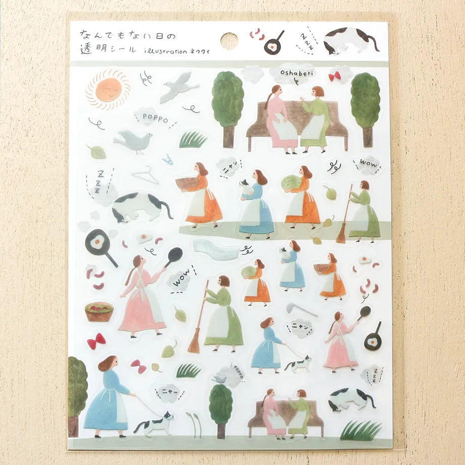 Cozyca x Necktie PET Stickers: An Ordinary Day