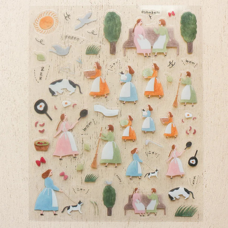Cozyca x Necktie PET Stickers: An Ordinary Day