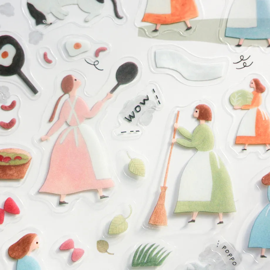 Cozyca x Necktie PET Stickers: An Ordinary Day