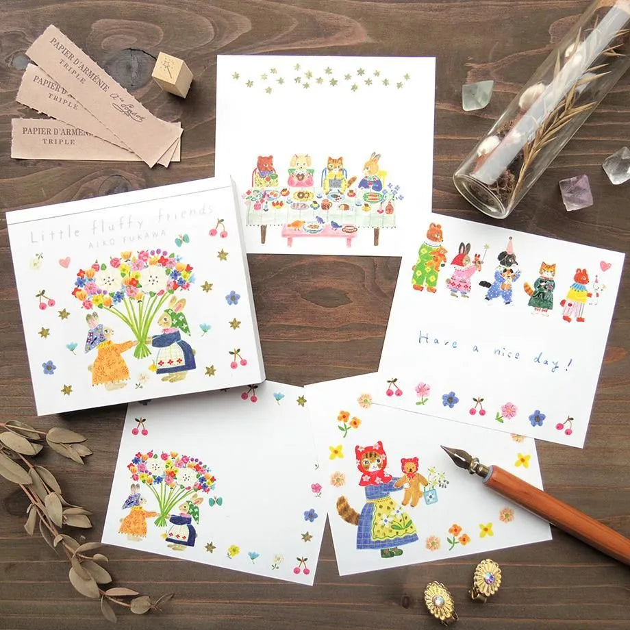 Cozyca x Aiko Fukawa Memo Pad: Little Fluffy Friends