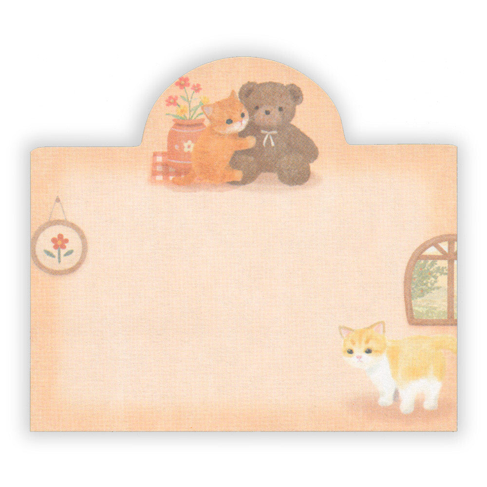 NB Co., Ltd. Sticky Notes: Mattari Animals room x kitten