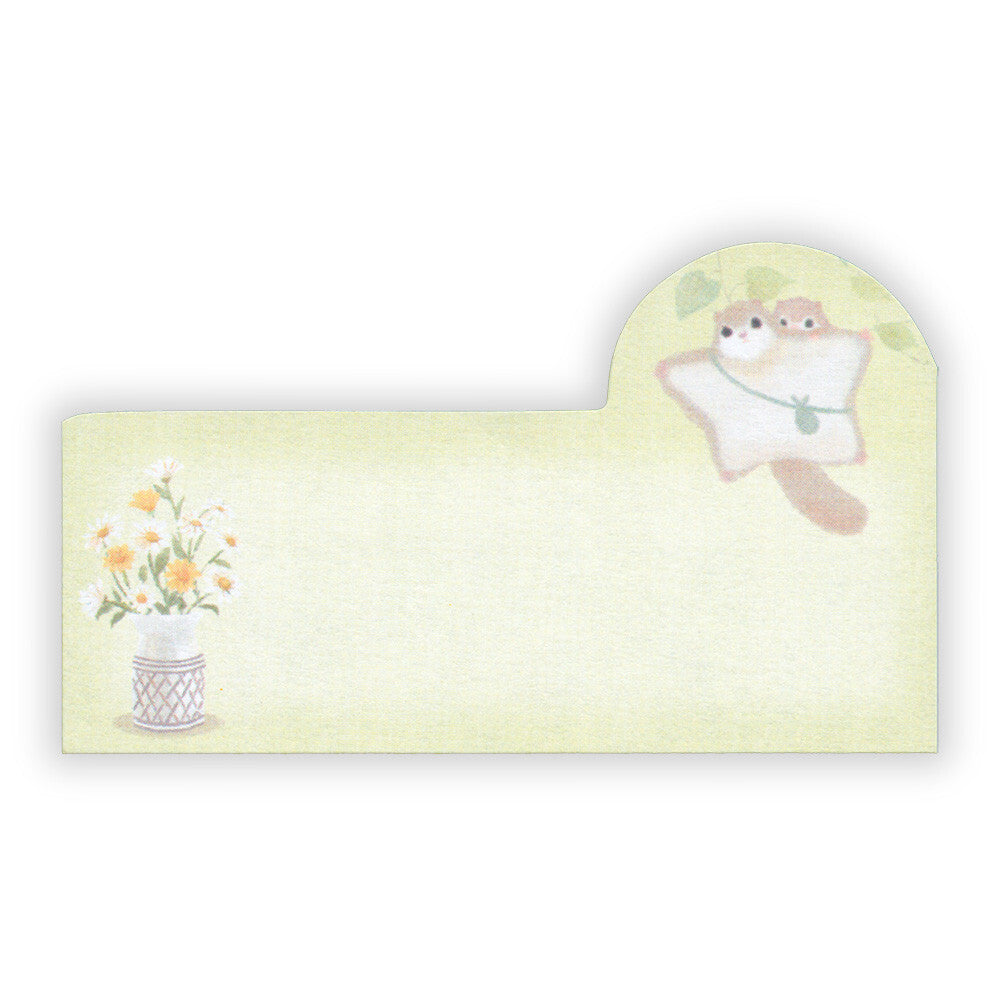 NB Co., Ltd. Sticky Notes: Mattari Animals flower x momonga