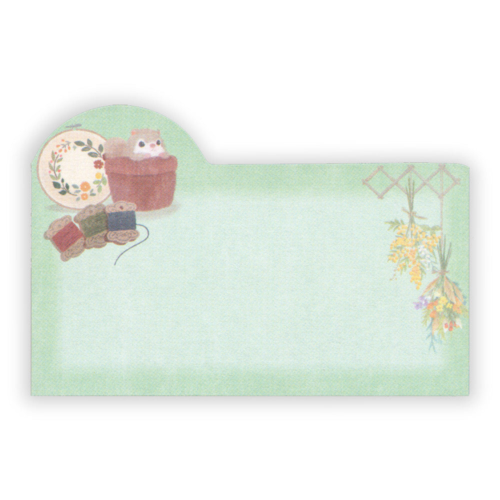 NB Co., Ltd. Sticky Notes: Mattari Animals flower x momonga