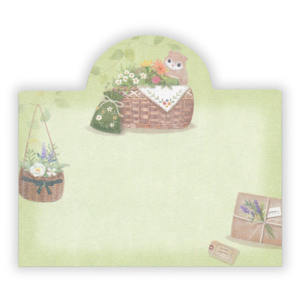 NB Co., Ltd. Sticky Notes: Mattari Animals flower x momonga