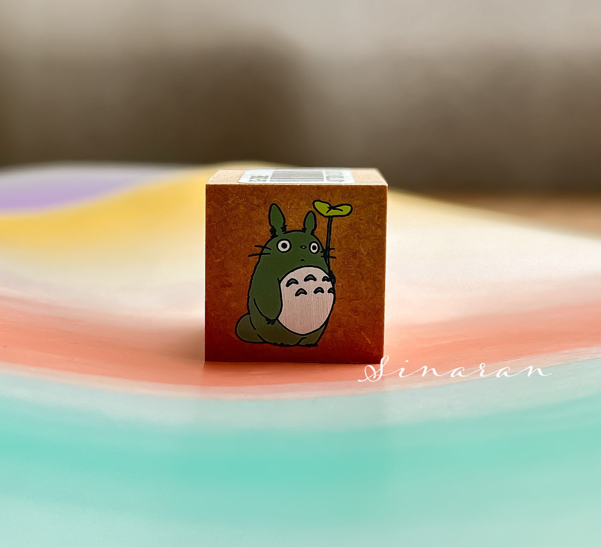 Totoro & Lotus Leaf Stamp