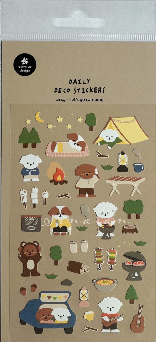 Suatelier Daily Deco Stickers - let's go camping