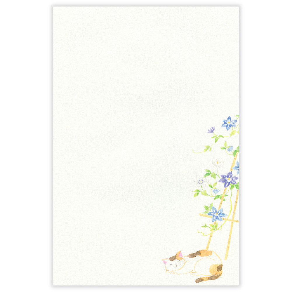 NB Co., Ltd. Washi Writing Paper (A5) - Nekorobi Summer