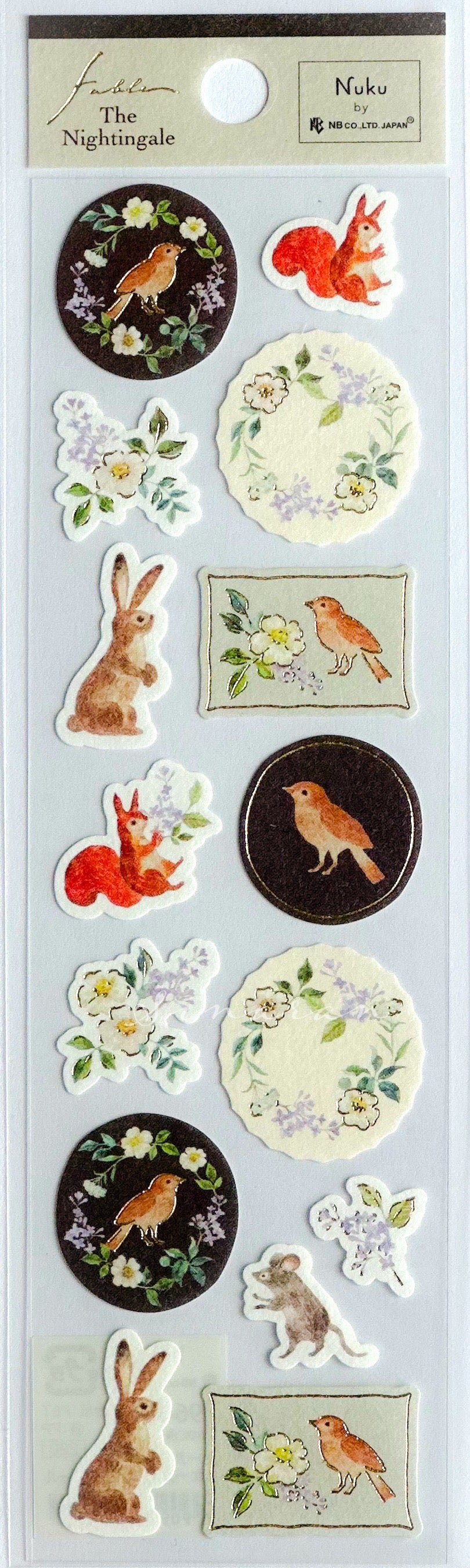 NB Co., Ltd. Nuku Washi Seal - Michikusa (The Nightingale)