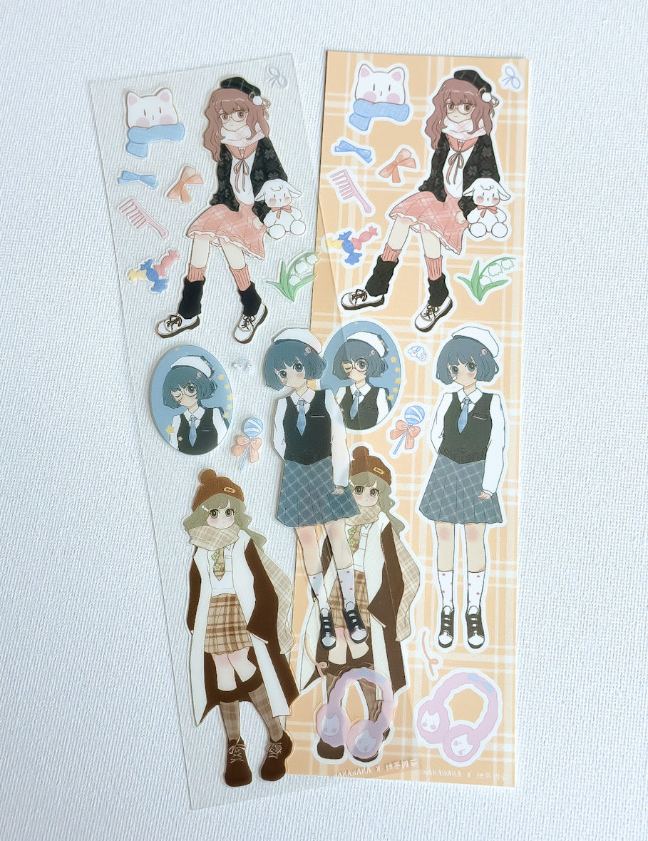 Sticker Sheet Set - Caramel Pudding