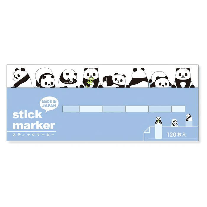 Mind Wave Sticky Notes Stick Markers: Panda