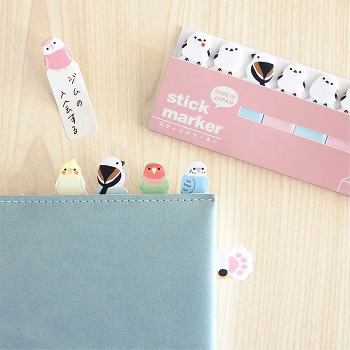 Mind Wave Sticky Notes Stick Markers: Shimaenaga