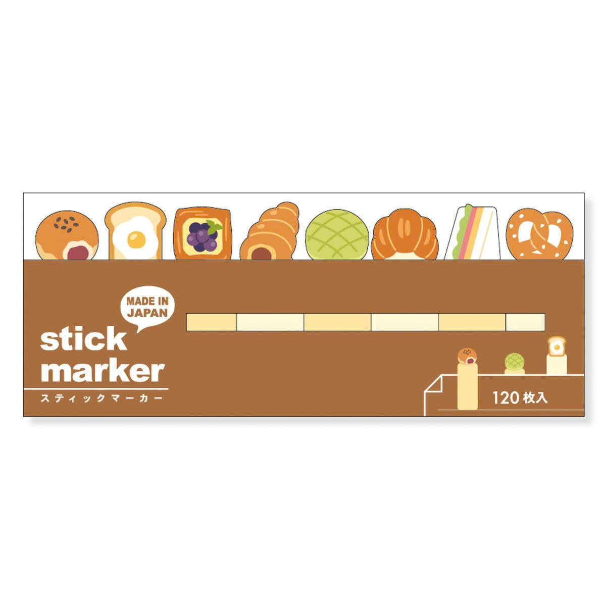Mind Wave Sticky Notes Stick Markers: Bread