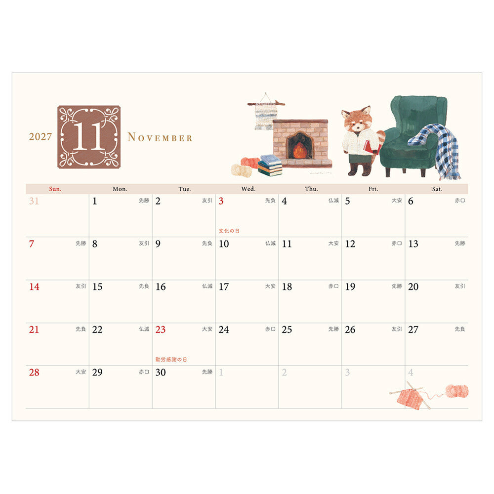 NB Co., Ltd. 2027 Desk Calendar - Ressa Panda Books