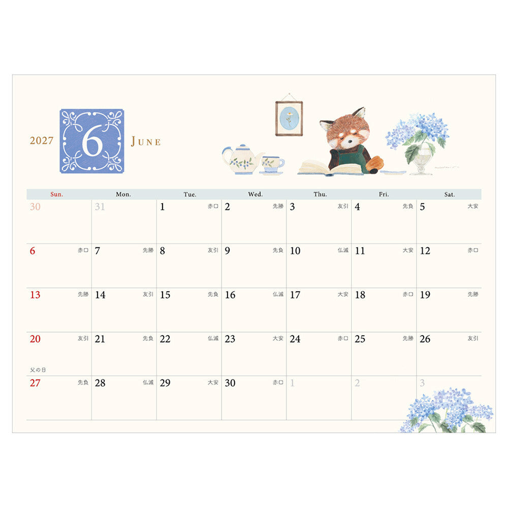 NB Co., Ltd. 2027 Desk Calendar - Ressa Panda Books