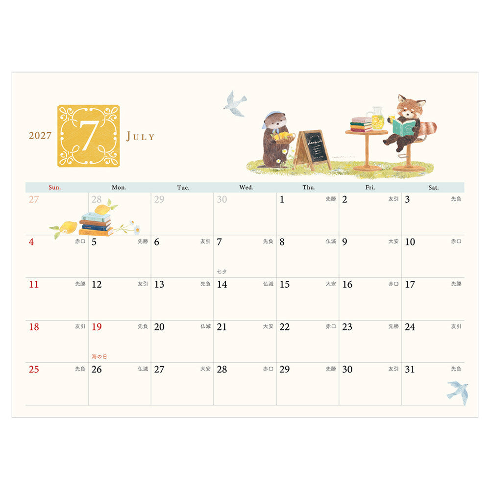 NB Co., Ltd. 2027 Desk Calendar - Ressa Panda Books