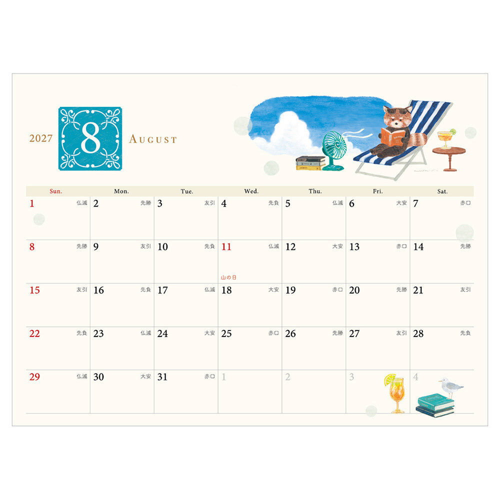 NB Co., Ltd. 2027 Desk Calendar - Ressa Panda Books