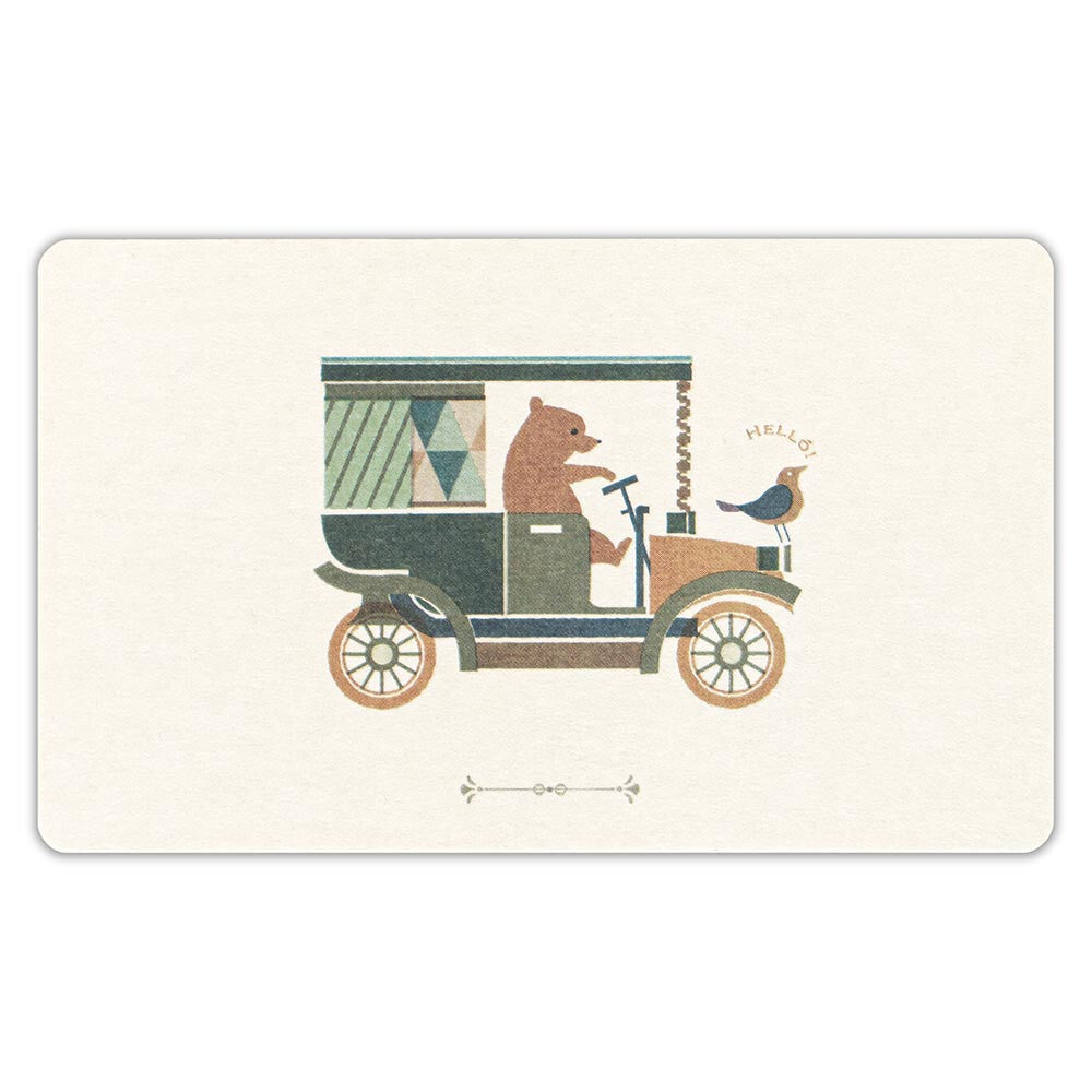 NB Co., Ltd. Nuku Antik Piac Greeting Card - Bear