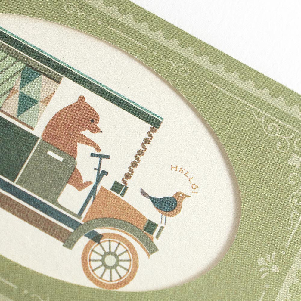 NB Co., Ltd. Nuku Antik Piac Greeting Card - Bear