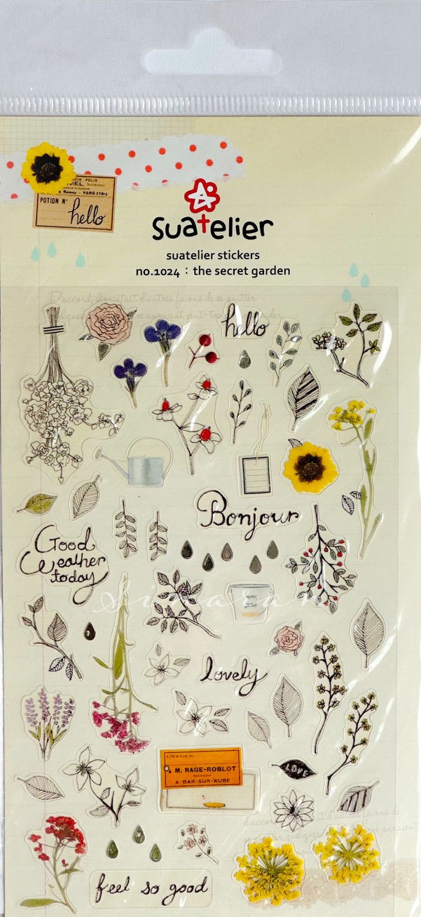 Suatelier Stickers - the secret garden