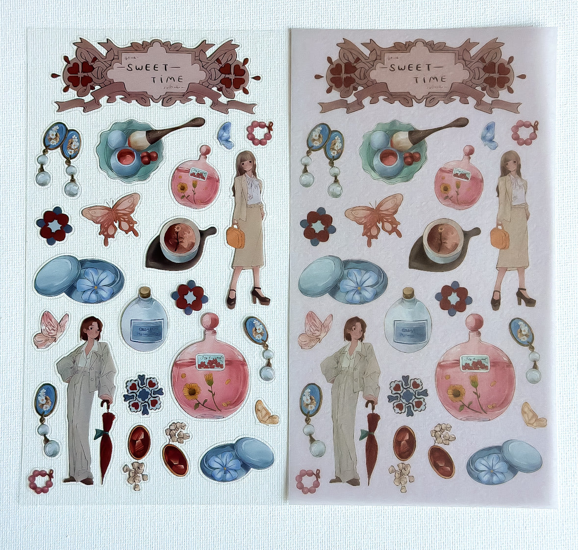 Sticker Sheet Set - Perfume Sketches