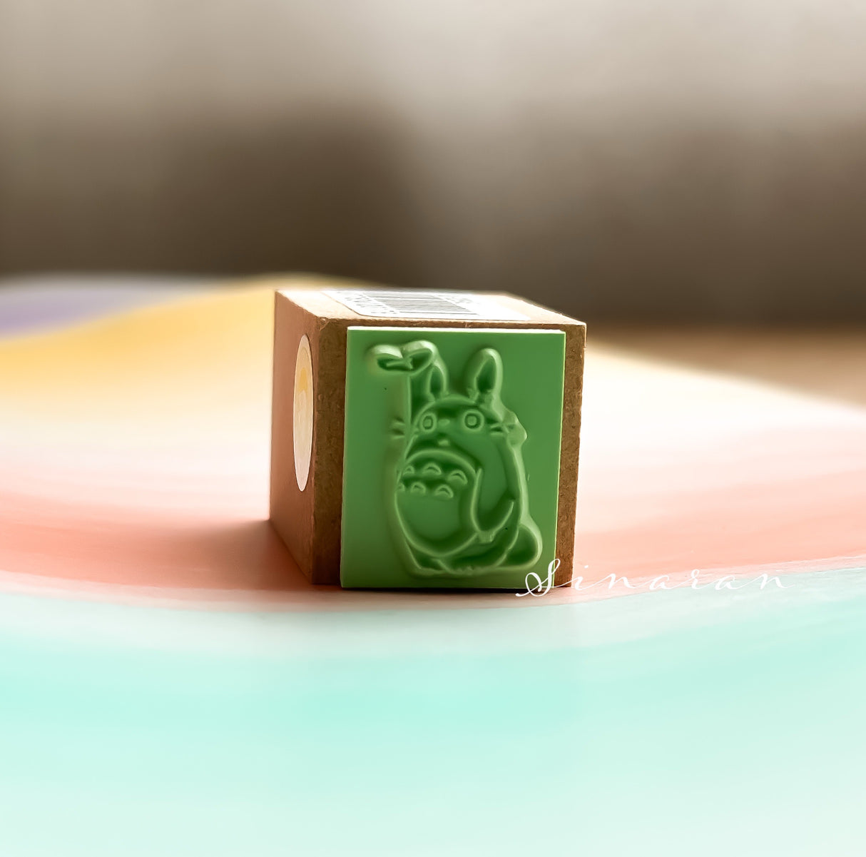 Totoro & Lotus Leaf Stamp