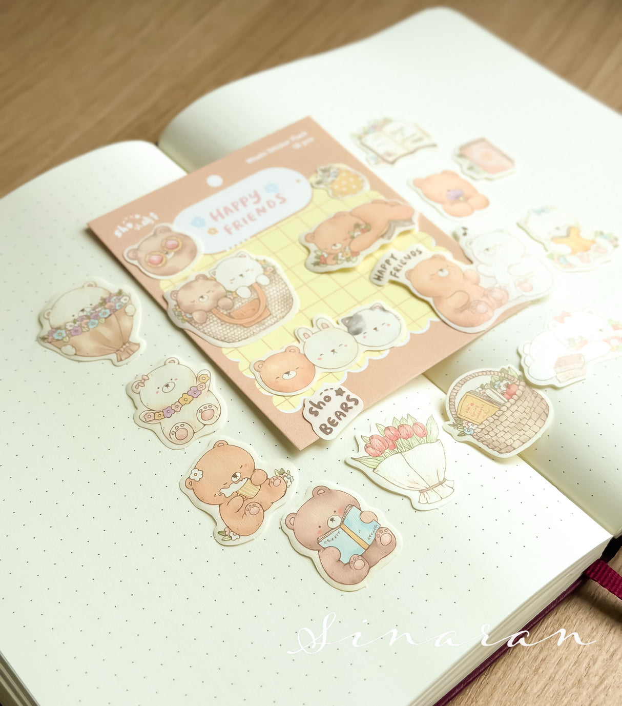 shō Little Happiness Washi Sticker Pack - Happy Friends