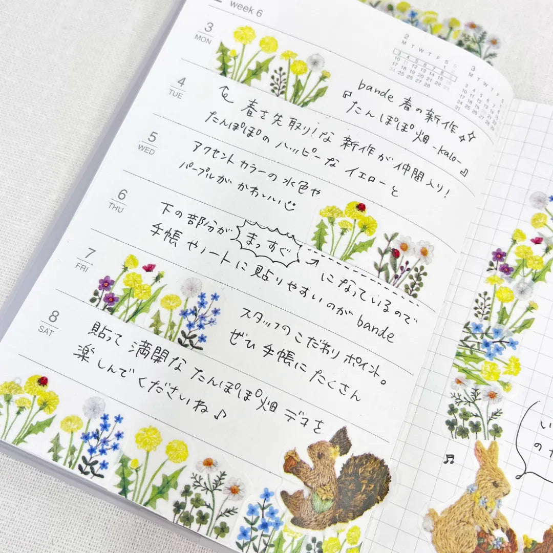 bande Roll Stickers - Dandelion Field