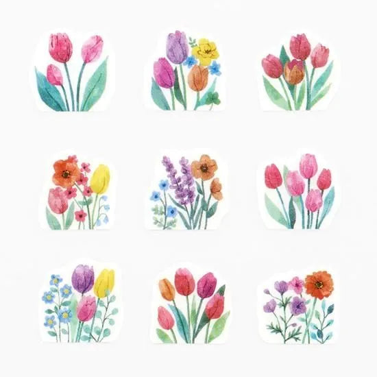 bande Roll Stickers - Tulip Field