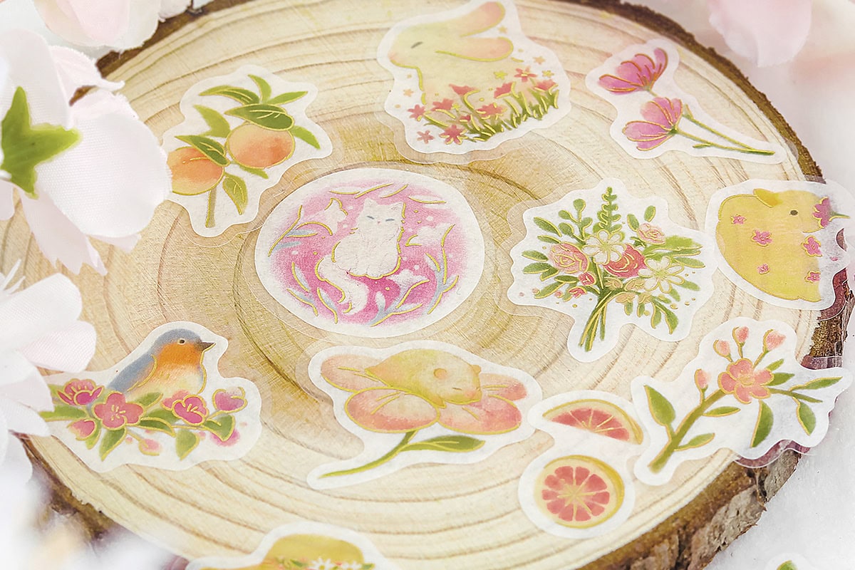 BGM Flake Seal - Little Forest (Pink)