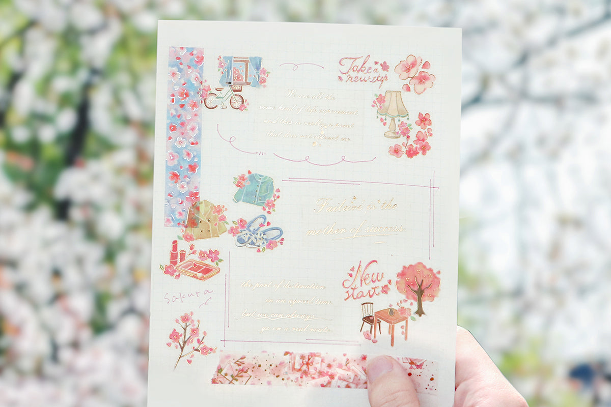 BGM Flake Seal - Cherry Blossom, New Beginning