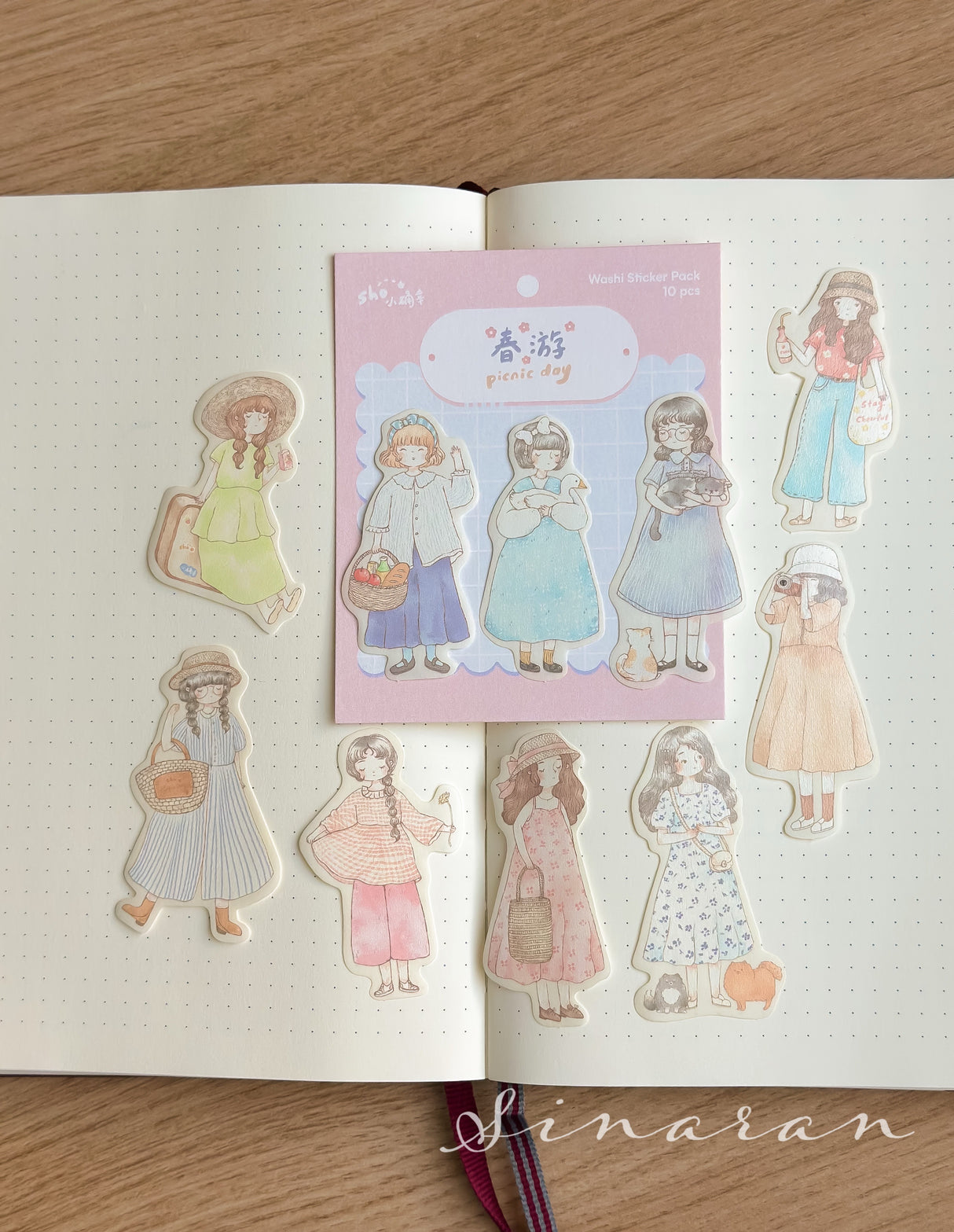 shō Little Happiness Washi Sticker Pack - Picnic Day