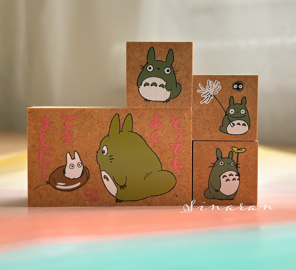 Totoro & Lotus Leaf Stamp