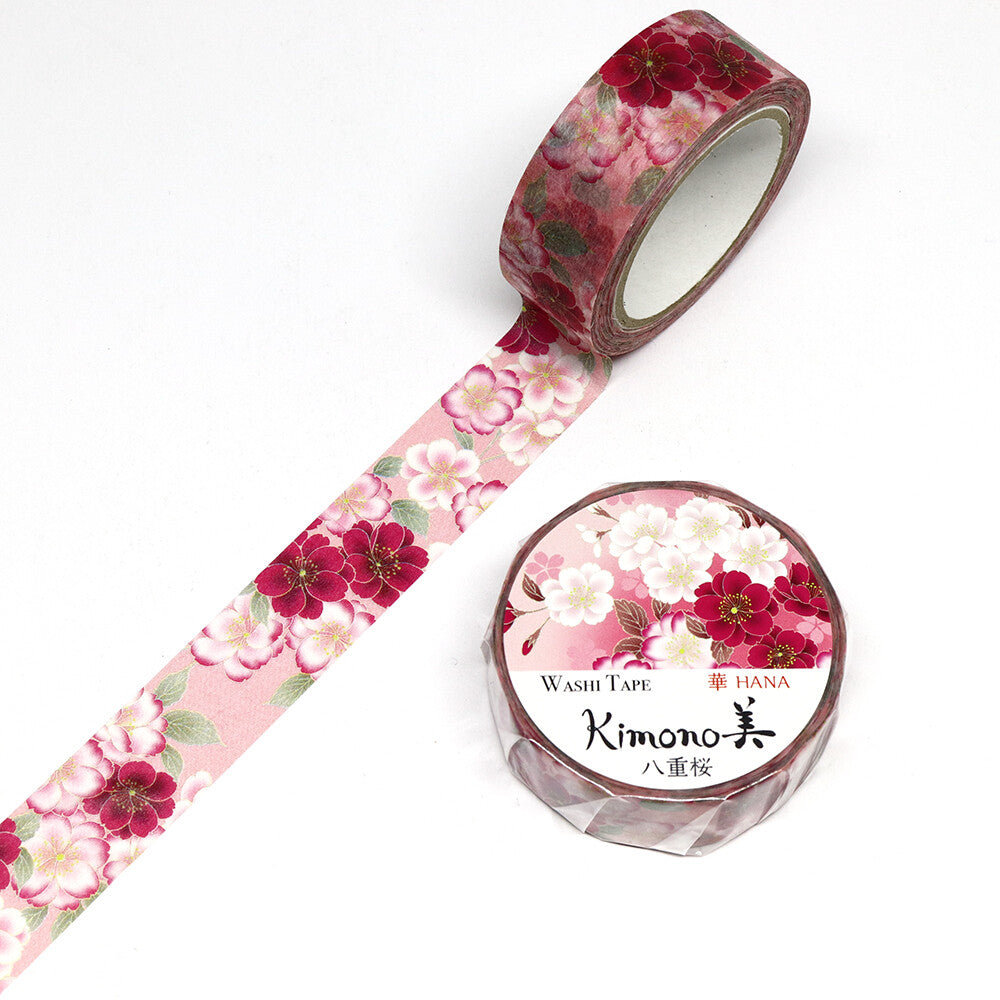 Kamiiso Kimono Masking Tape - Yaezakura