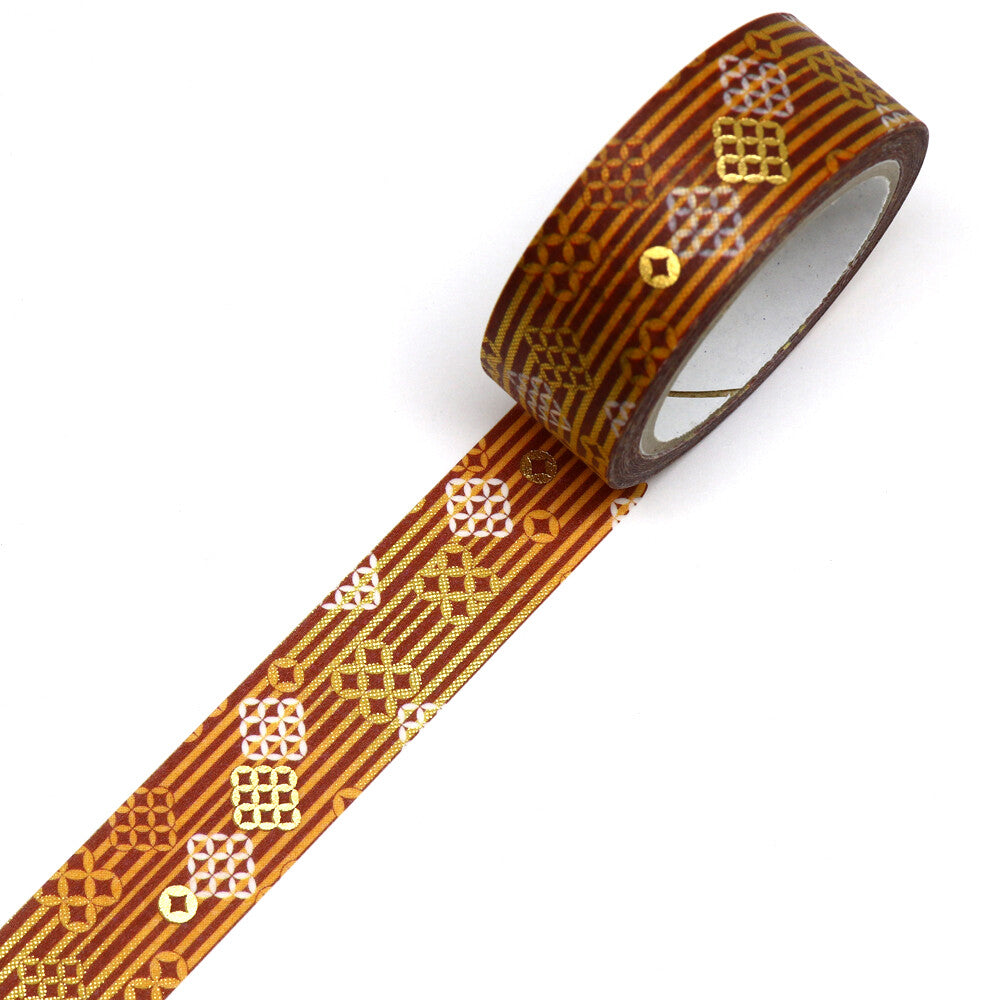 Kamiiso Kimono Masking Tape - Shippo Shima