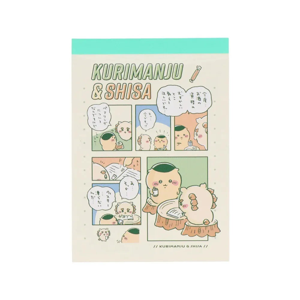 Chiikawa Mini Memo Pad - Kurimanju & Shisa