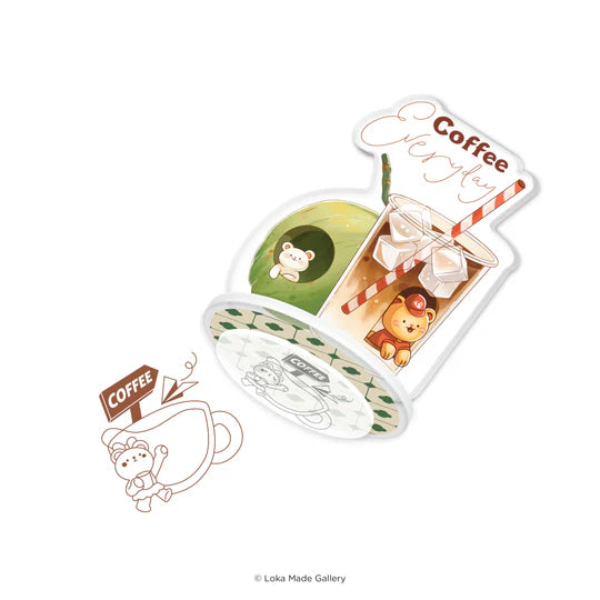 Loka Made Standee Clip Stamp - Coffeelogy 'Coffee Everyday'