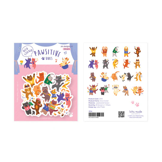 Loka Made Deco Sticker - Pawsitive Vibes