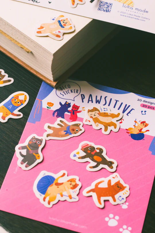 Loka Made Deco Sticker - Pawsitive Vibes