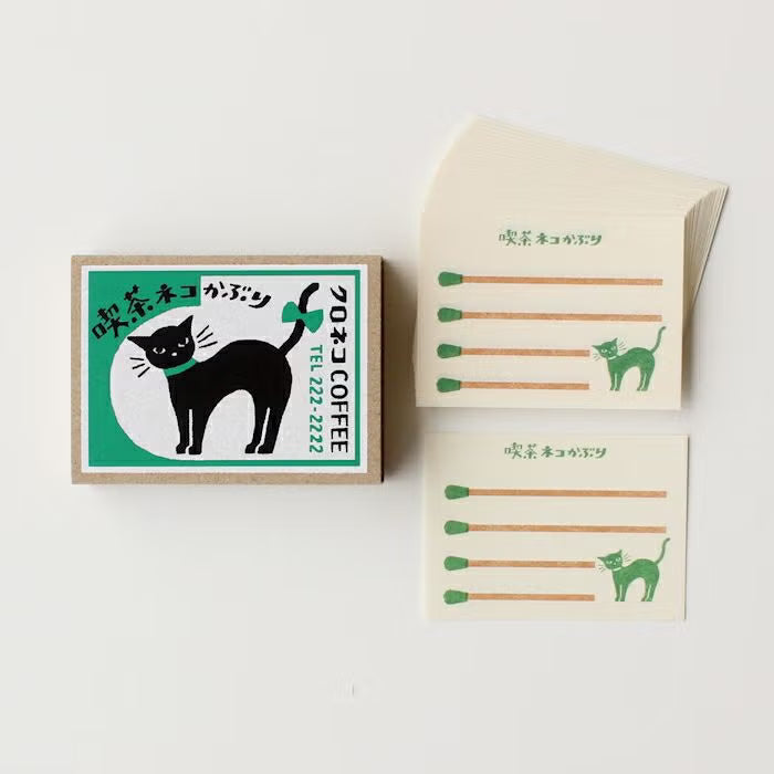 Furukawashiko Matchbox Memo - Coffee Shop Cat