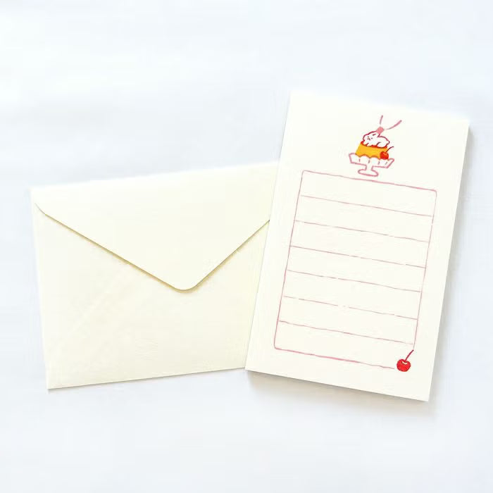 Furukawashiko Mini Letter Set - Pudding