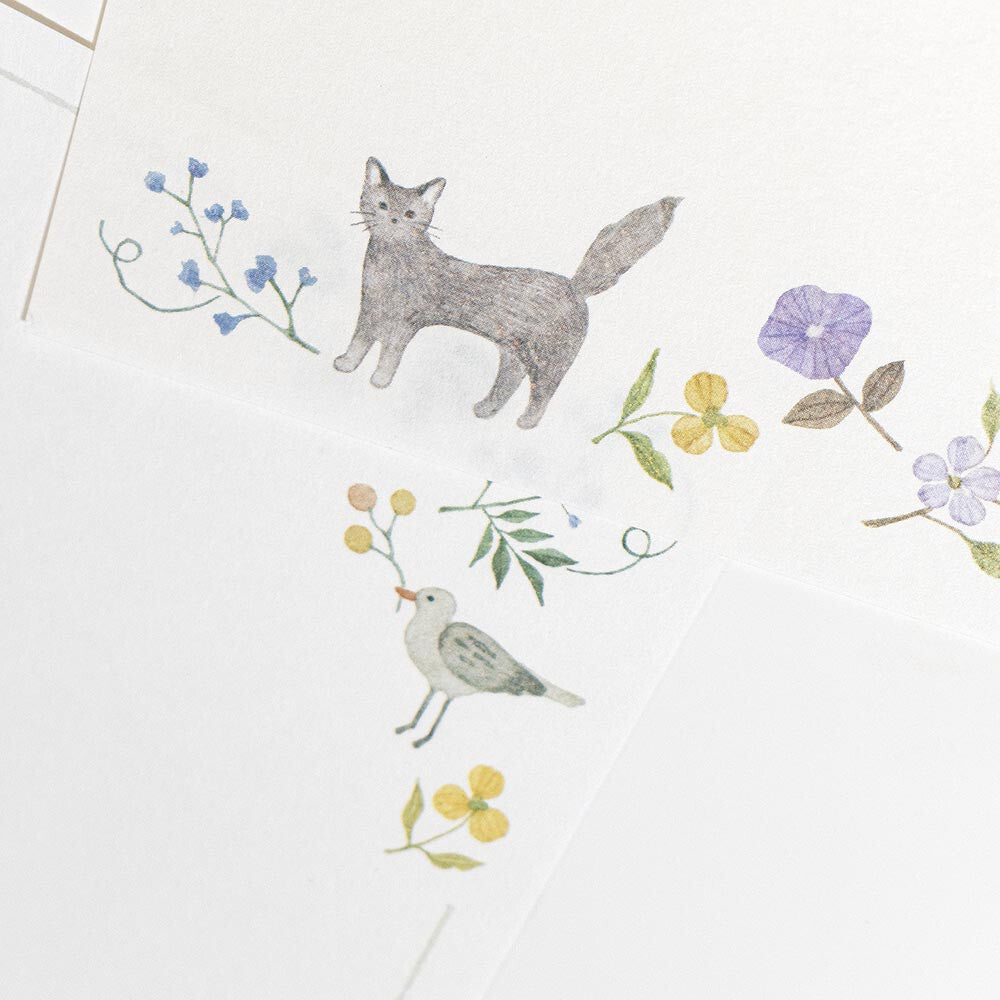 NB Co., Ltd. Washi Memo Pad - Michikusa (Herbe)