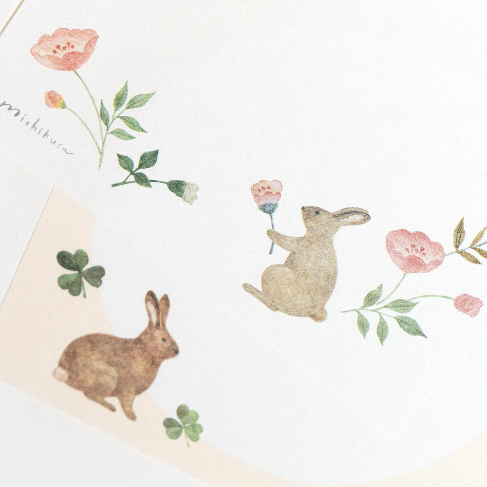 NB Co., Ltd. Washi Memo Pad - Michikusa (Pétal)