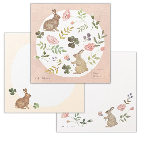 NB Co., Ltd. Washi Memo Pad - Michikusa (Pétal)