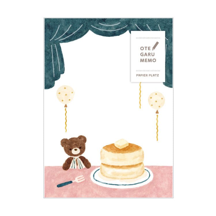 Papier Platz x Nakauchi Waka Memo Pad (Bear & Sweets)