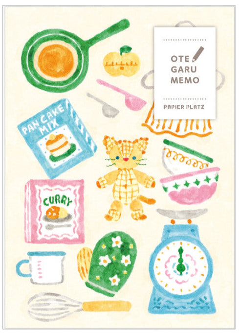 Papier Platz x Nakauchi Waka Memo Pad (Cat)