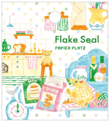 Papier Platz x Nakauchi Waka Flake Seal Stickers (Cat)