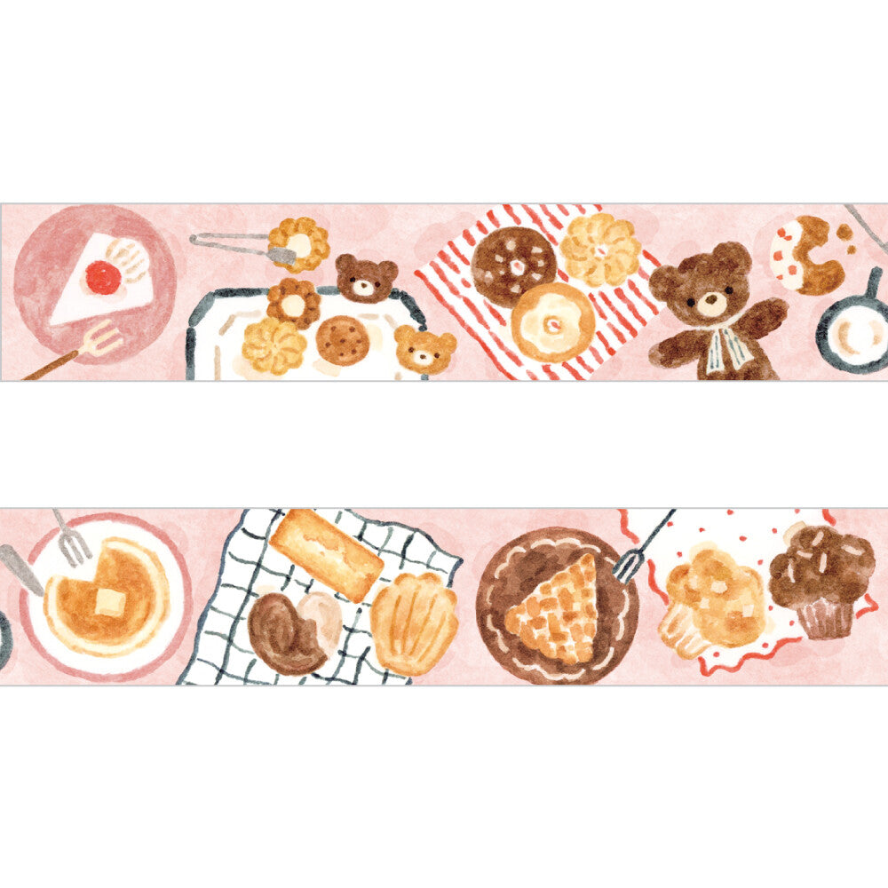 Papier Platz x Nakauchi Waka Washi Tape - Teddy Bear